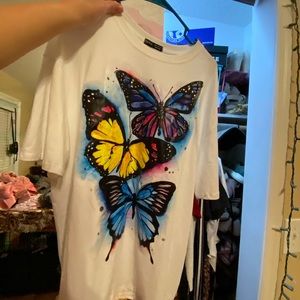 Shein butterfly t-shirt